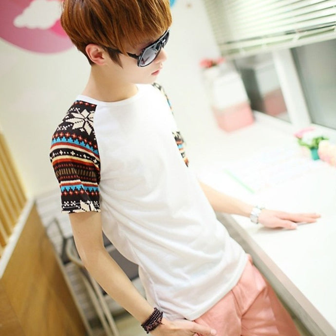 Summer Fashion Men Shirt Top Short Sleeve Clothing Man''s T shirt Round Neck Boy T shirt